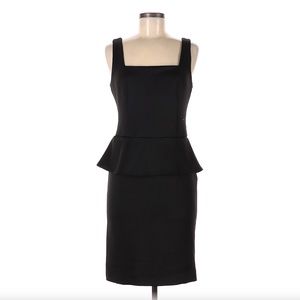 Black Peplum Dress by ECI Size 8